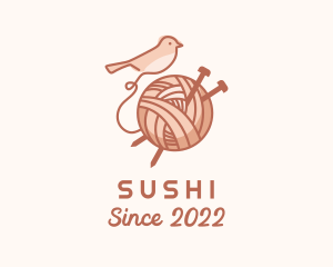 Sparrow Yarn Embroidery logo design