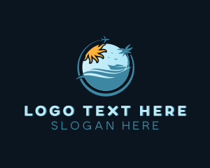 Ship Plane Travel Agency Logo