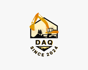 Backhoe - Digger Backhoe Excavator logo design