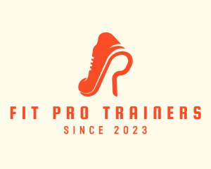 Trainers - Footwear Sole Letter R logo design