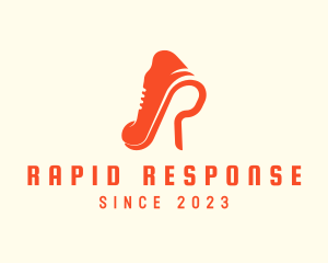 Footwear Sole Letter R logo design