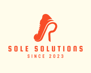 Sole - Footwear Sole Letter R logo design