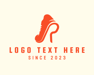 Running - Footwear Sole Letter R logo design