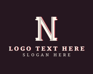 Vintage - Stylish Fashion Boutique Letter N logo design