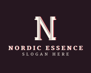 Stylish Fashion Boutique Letter N logo design