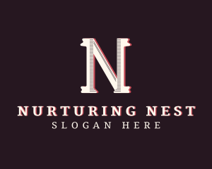 Stylish Fashion Boutique Letter N logo design