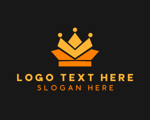 Luxury - Geometric Crown logo design