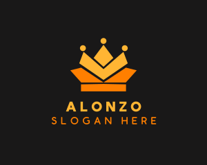 Geometric Crown logo design