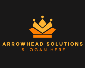 Geometric Crown logo design