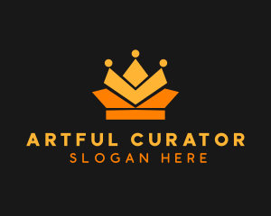 Geometric Crown logo design