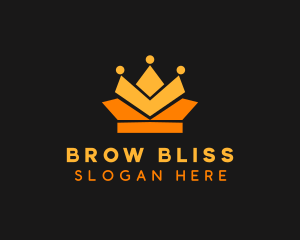 Geometric Crown logo design