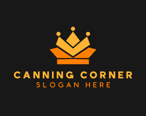 Geometric Crown logo design