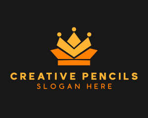 Geometric Crown logo design