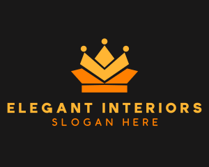 Geometric Crown logo design