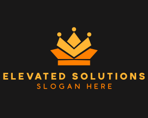 Geometric Crown logo design