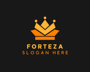 Geometric Crown logo design