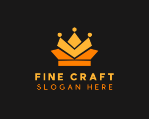 Geometric Crown logo design