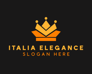 Geometric Crown logo design