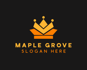 Geometric Crown logo design