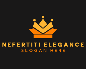 Geometric Crown logo design