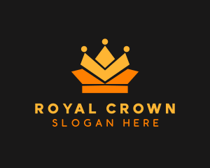 Geometric Crown logo design