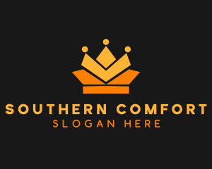 Geometric Crown logo design