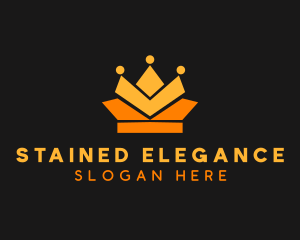 Geometric Crown logo design