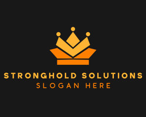 Geometric Crown logo design