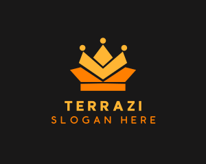 Geometric Crown logo design