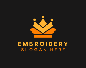 Geometric Crown logo design