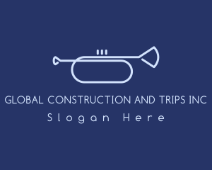 Simple Music Trumpet Logo