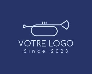 Aerophone - Simple Music Trumpet logo design