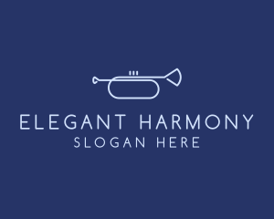 Classical - Simple Music Trumpet logo design