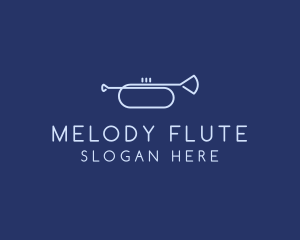 Simple Music Trumpet logo design