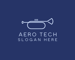 Simple Music Trumpet logo design