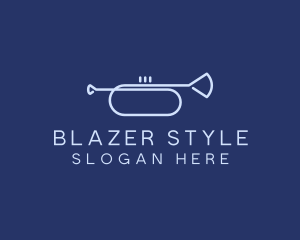 Simple Music Trumpet logo design