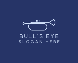 Simple Music Trumpet logo design