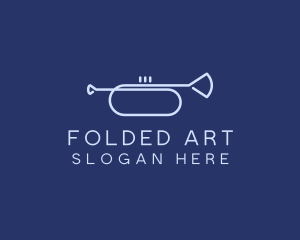 Simple Music Trumpet logo design