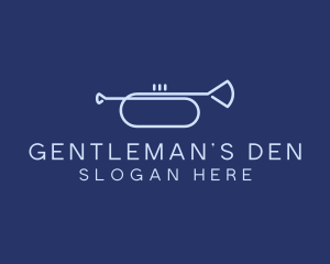 Simple Music Trumpet logo design