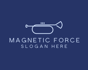 Simple Music Trumpet logo design