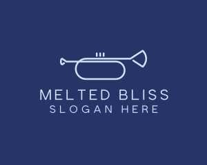 Simple Music Trumpet logo design