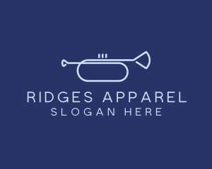 Simple Music Trumpet logo design