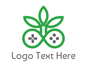 Cherub - Green Cannabis Controller logo design