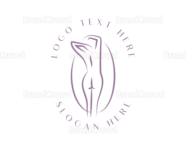 Sexy Nude Lady Logo