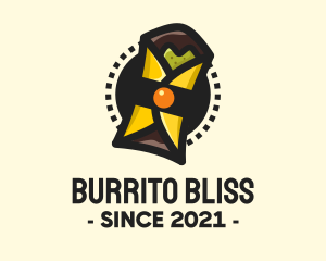 Burrito - Mexican Burrito Wrap logo design