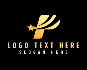 Initial - Star Entertainment Business Letter P logo design