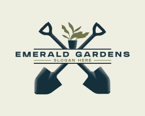 Shovel Plant Agriculture logo design