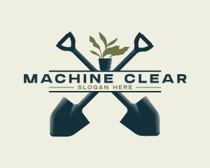 Tool - Shovel Plant Agriculture logo design