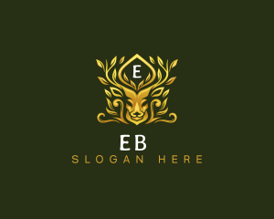 Elk Deer Antler Logo