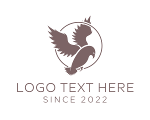 Wild - Fierce Bird Circle logo design